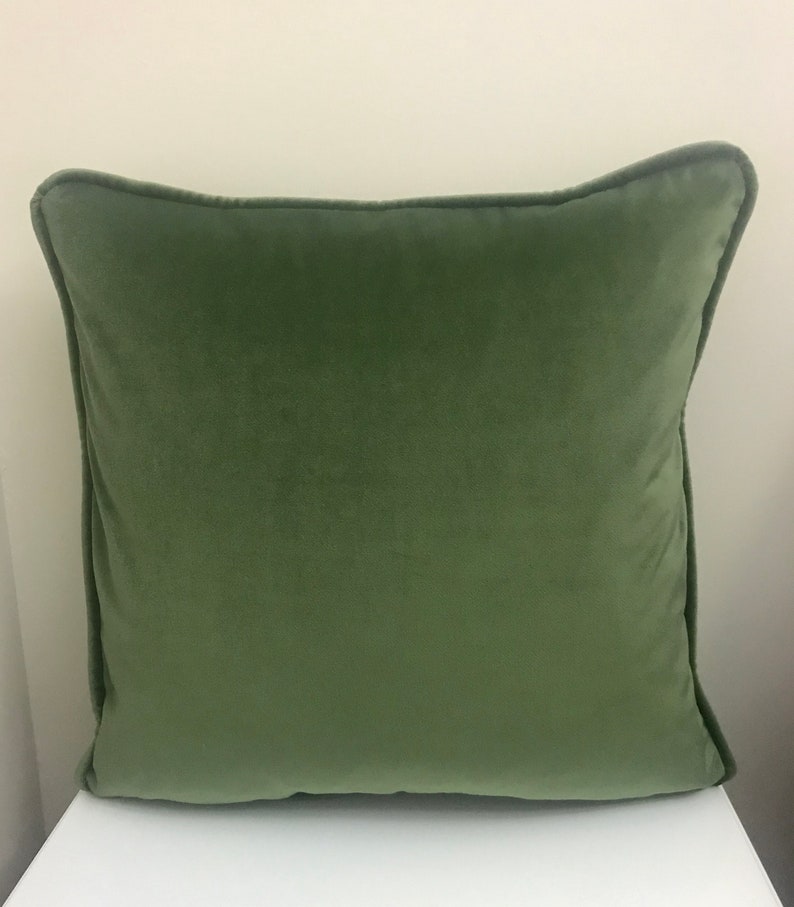 Moss Green Pillow Cover Velvet Pillow Alsize Pillows Custom Etsy UK