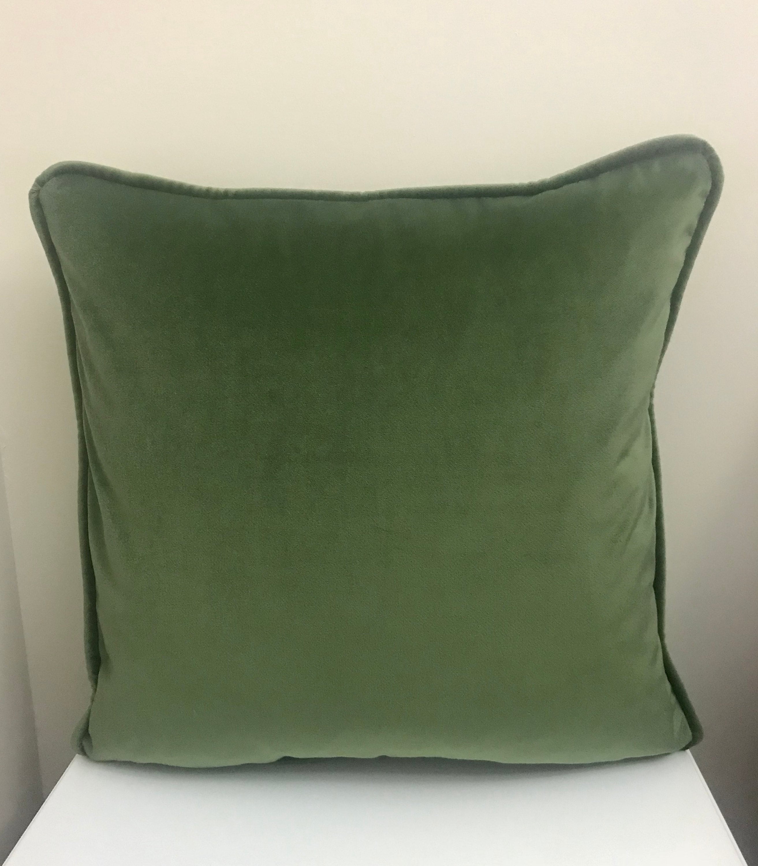 Moss Green Pillow Cover Velvet Pillow Alsize Pillows Custom Etsy