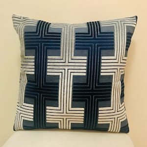 Navy Pillow Cover, Velvet Pillow, All Size Pillows, Custom Made Pillow, Velvet Pillow Cover, 18X18 Velvet Cushion Cover, Decorative Pillows