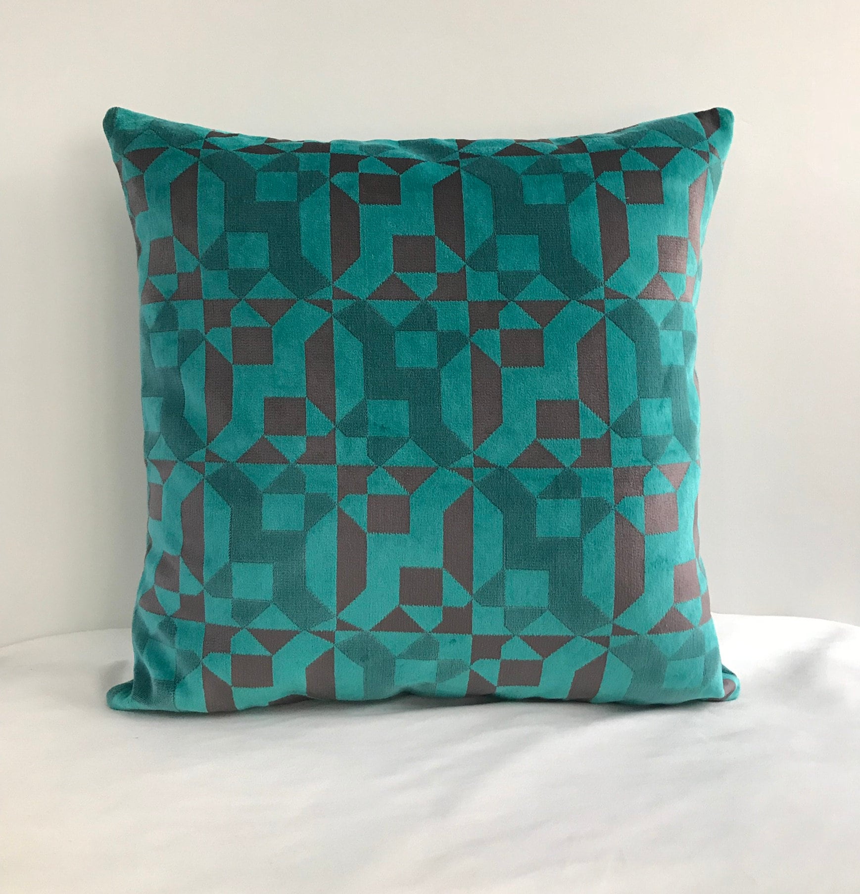 Türkis Kissenbezug Samtkissen All Size Kissen Nach Maß Etsy