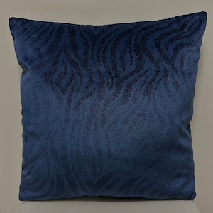 Navy Pillow Cover, Navy Velvet Pillow, Navy Pillow Case, Custom Made Pillow, 18X18 20X20 22X22X 24X24  Pillow Cover, Velvet Pillow Covers