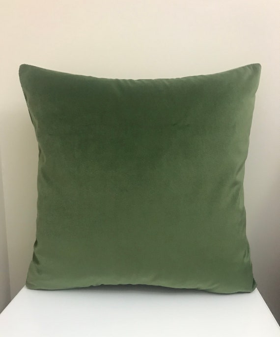 Moss Green Pillow Cover, Green Velvet Pillow, All Size Pillow, Throw Velvet  Pillow, Velvet Pillow Case, 18X18 20X20 22X22 Cushion Cover