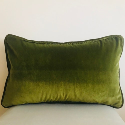 Olive Green Pillow Cover Velvet Pillow All Size Pillows Custom Etsy