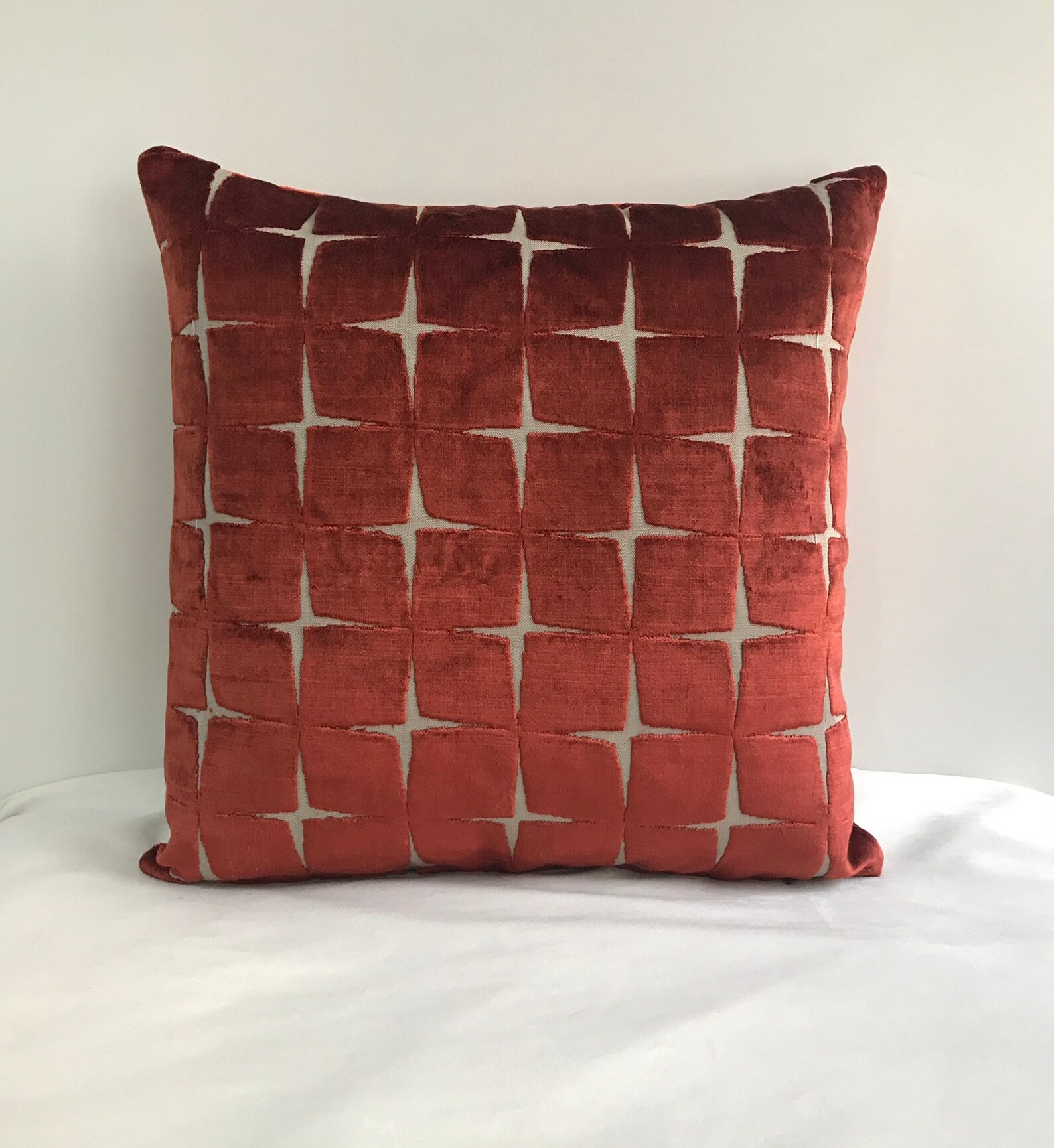 Terracotta Pillow Cover Velvet Pillow All Size Pillows Custom Etsy