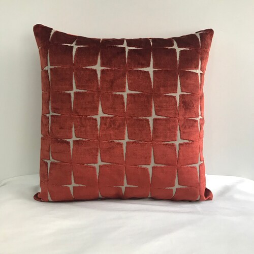 Terracotta Pillow Cover Velvet Pillow All Size Pillows Custom Etsy
