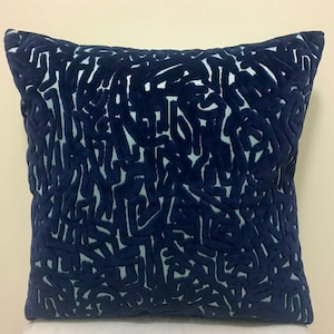 Navy and Mint Pillow Cover Velvet Pillow All Size PillowsCustom Made PillowVelvet Pillow Cover 18X18 Velvet Cushion Cover Decorative Pillows