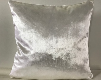 Bright White Pillow Cover Velvet Pillow All Size Pillows Custom Made Pillow Velvet Pillow Cover 18X18 Velvet Cushion CoverDecorative Pillows