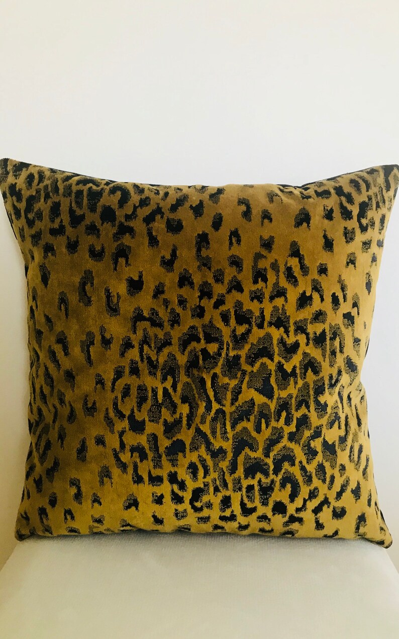 Cheetah Velvet Pillow Cover Leopard Pillow Decorative Pillow Etsy