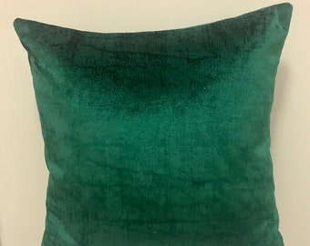 Emerald Green Pillow Cover Velvet Pillow AllSize Pillows Custom Made Pillow Velvet Pillow Cover 18X18 Velvet Cushion Cover Decorative Pillow
