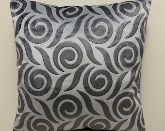 Gray Pillow Cover, Velvet Pillow Cover, All Size Pillow, Custom Made Pillow,Velvet Cushion Case, 18X18 Throw Pillow Cover, Decorative Pillow