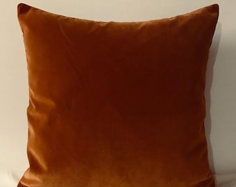 Orange-Kissenbezug, Orange Samtkissen, Kissen in allen Größen, Kissen nach Maß, Dekokissenbezug, 18X18 20X20 Samtkissenbezug, Kissen