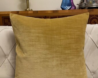 Camel Velvet Pillow Cover, Camel Cushion Case, Decorative Euro Sham, Chalr Soft Cushion, Throw Accent Pillow, Custom Made Modern Decoration