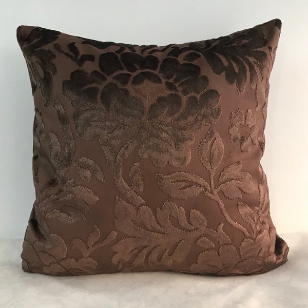 Brown Velvet Cushion Etsy
