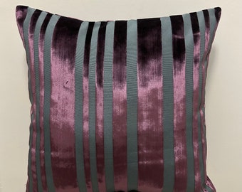 Plum Pillow Cover, Velvet Pillow, All Size Pillows, Custom Made Pillow, Velvet Pillow Cover, 18X18 Velvet Cushion Cover, Decorative Pillows