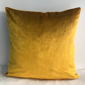 Gold Pillow Cover, Velvet Pillow, All Size Pillows, Custom Made Pillow, Velvet Pillow Cover, 18X18 Velvet Cushion Cover, Decorative Pillows