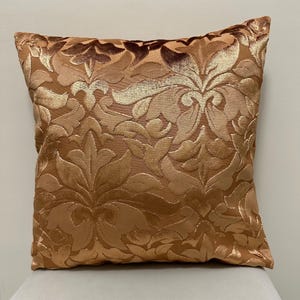 Bronze Pillow Cover, Velvet Pillow, All Size Pillow, Custom Made Pillow, Velvet Pillow Case, 18X18 20X20 Cushion Cover, Decorative Pillow
