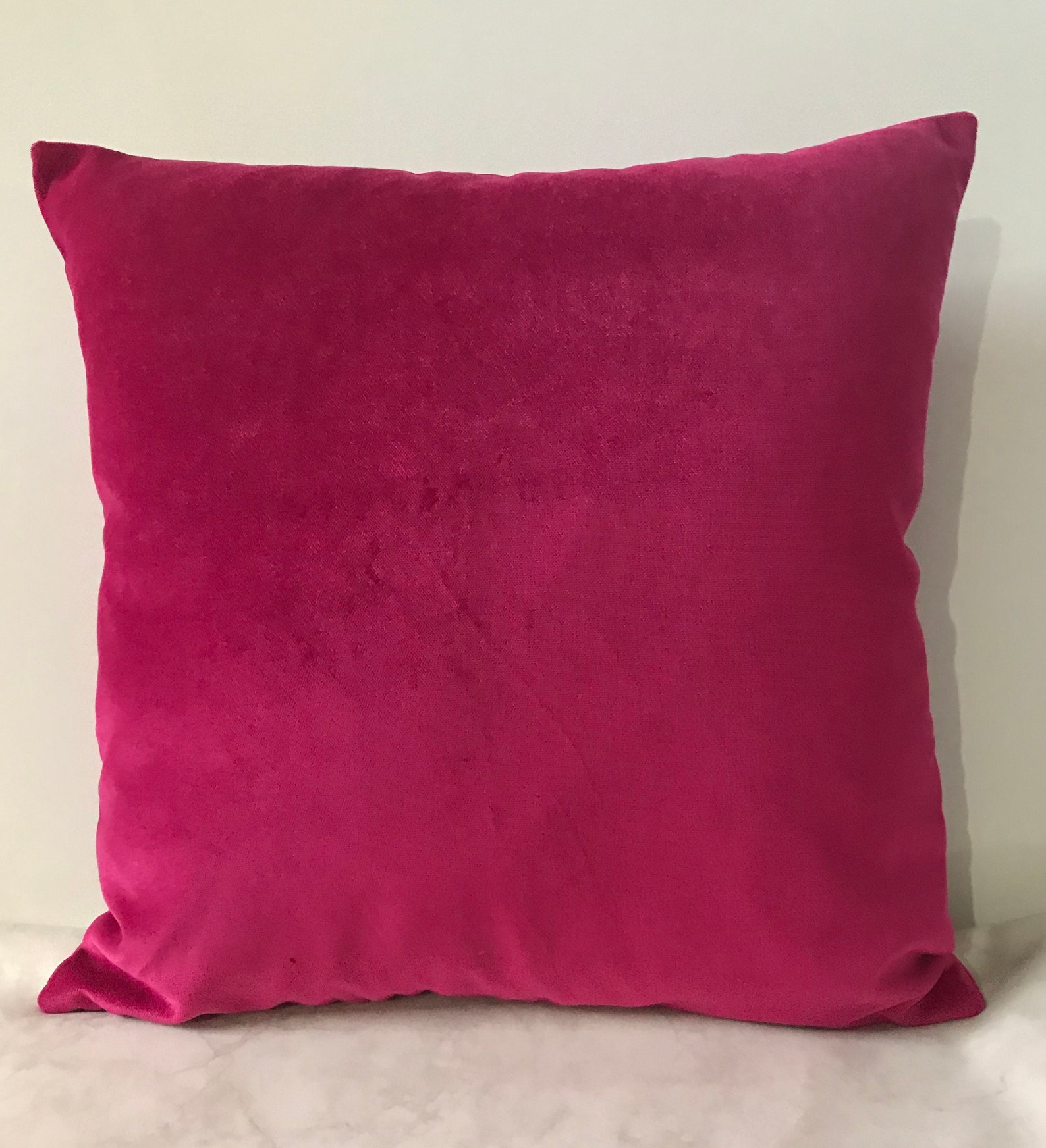 Fuchsia Pillow Cover Velvet Pillow All Size Pillows Custom Etsy