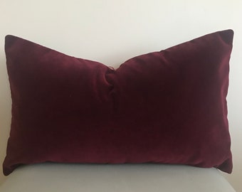 wine red throw pillows