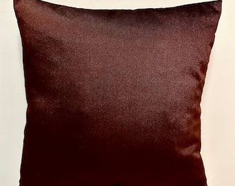 Red Coffee Pillow Cover Velvet Pillow All Size Pillows Custom Made Pillow Velvet Pillow Cover 18X18 Velvet Cushion Cover, Decorative Pillows