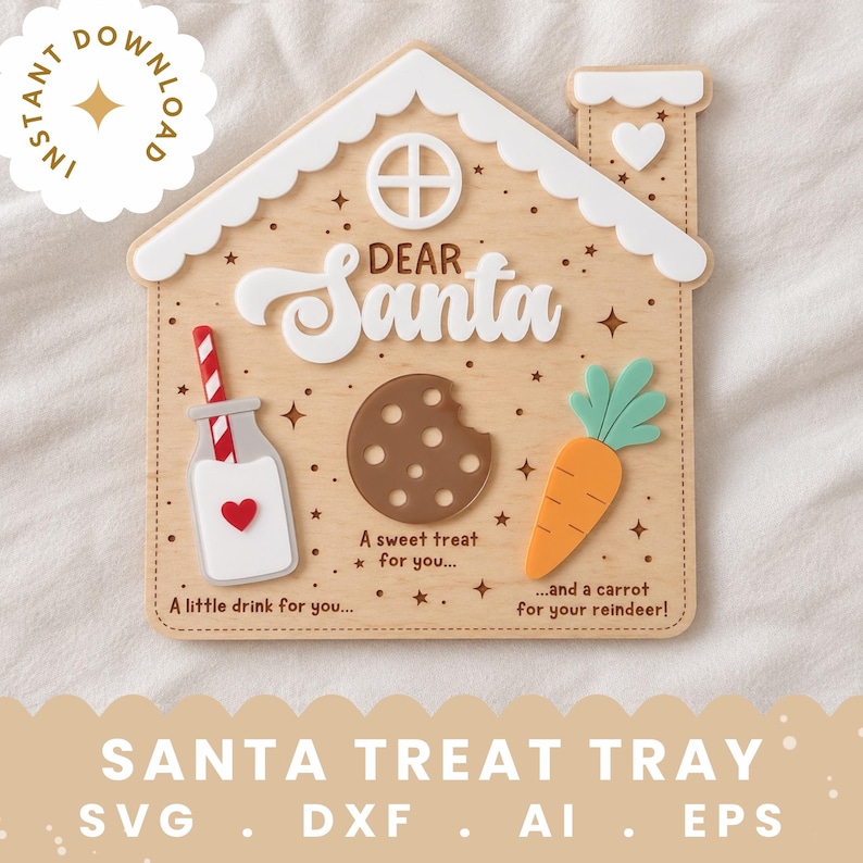 Straw Cut File Christmas Laser Cut File Bundle, 9 Christmas SVG Designs, Santa SVG ...