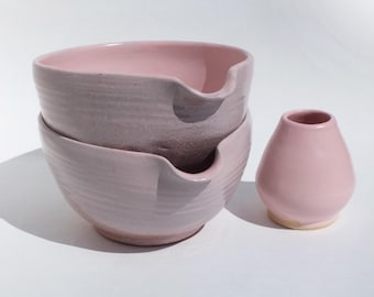 Matcha Bowl Set Japandi Kitchen Decor Pink Wabi Sabi Pouring Vessel Housewarming Matcha Lover Gift for Her