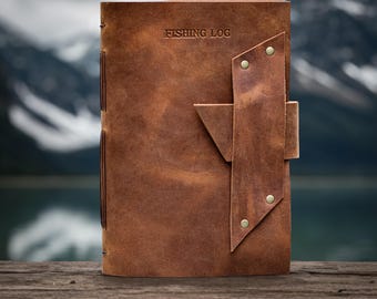 Leather Fishing Log Journal — A Thoughtful Father’s Day Gift for Fishermen
