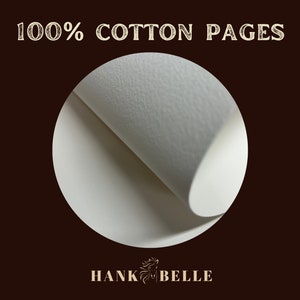 AGGIORNAMENTO - Aggiungi pagine in 100% puro cotone da 80 libbre al tuo diario in pelle Hank Belle