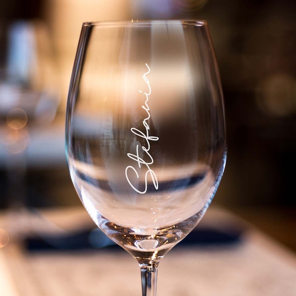 Engraved Name Wine Glass 360ml | Wine Glass | Engraved Wine Glass | Birthday Gifts | Birthday Favours | Wedding Favours | Bridesmaid Gifts