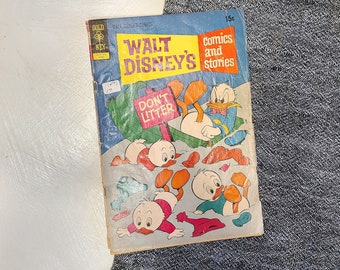 1972 Vintage Walt Disney's Comics & Verhalen / Vintage Comicbook / Vintage Cartoon / jaren 1970 / Collectable