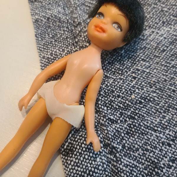 1960s Vintage Uneeda Tiny Teen Doll / TLC Mod Fashion Doll / Small Vinyl / Fashion Doll