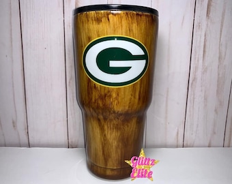 Green Bay Packers Wood grain Tumbler