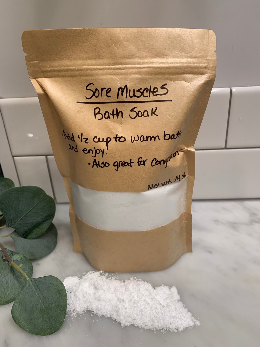 Sore Muscles Bath Soak Salt Congestion - Etsy