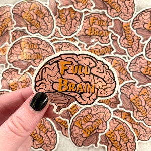 Full Brain- Vinyl Sticker