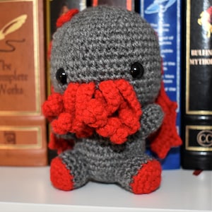 Gray Baby Cthulhu Amigurumi Crochet