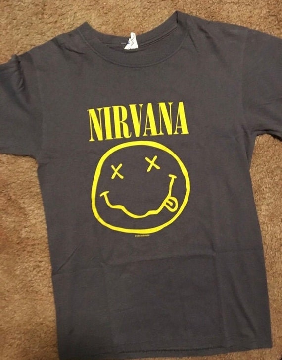 Vintage 1992 Nirvana Smiley T-Shirt