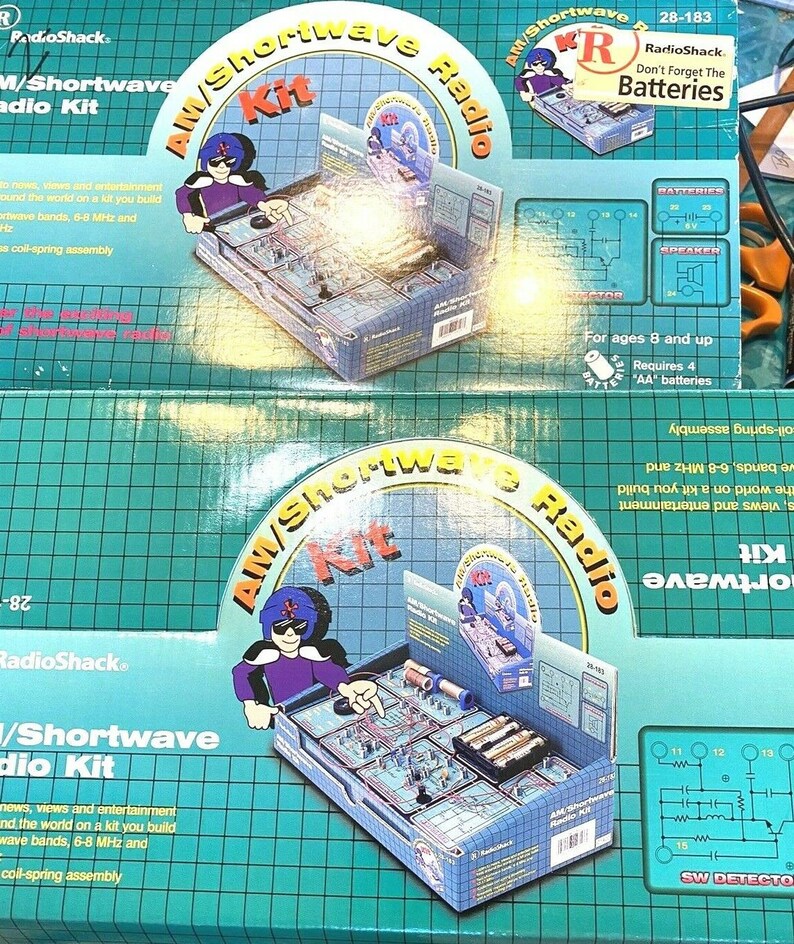 Vintage Radio Shack 280183 AM Shortwave Radio Kit. 68MHz and Etsy