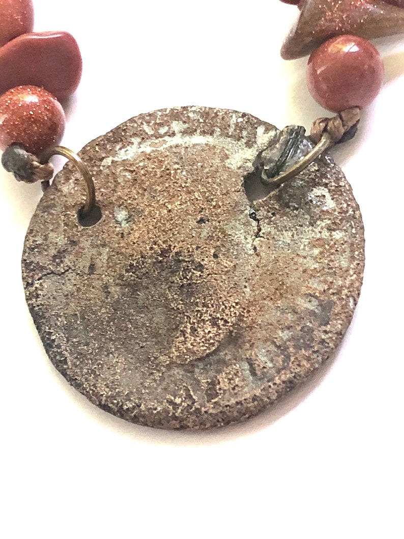 Necklace with Sun stone crystal