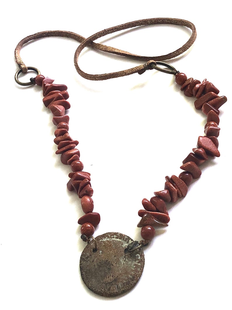 Necklace with Sun stone crystal