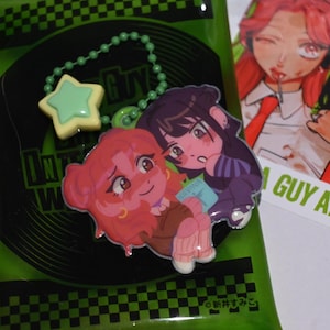 Green Yuri puffy keychain (The guy she was interested in wasn&#39;t a guy at all)