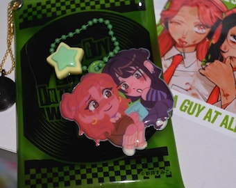 Green Yuri puffy keychain (The guy she was interested in wasn't a guy at all)