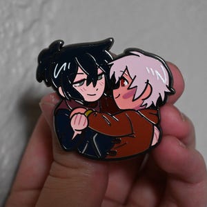 No.6 Nezumi and Shion enamel pin Nezushion