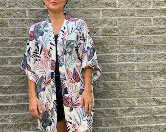 boho kimono for women, floral cardigan, kimono jacket, beach cover up, boho cover up, summer cardigan, boho cardigan, Mother’s Day gift,