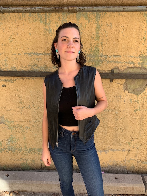 Wilson’s Leather Vest, Vintage Genuine Leather Ves