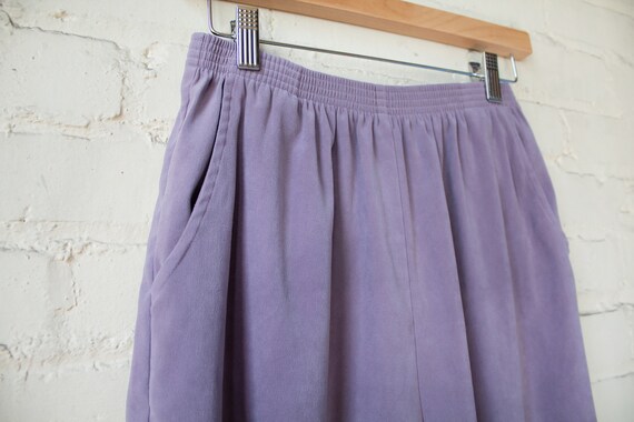 Vintage 1990s Purple Cropped Trousers - image 4