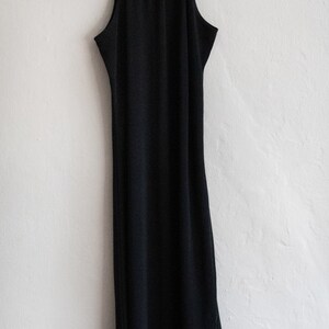 Y2k Cocktail Dress, Little Black Dress, Halter Party Dress, Handkerchief Hem Dress, Small image 5