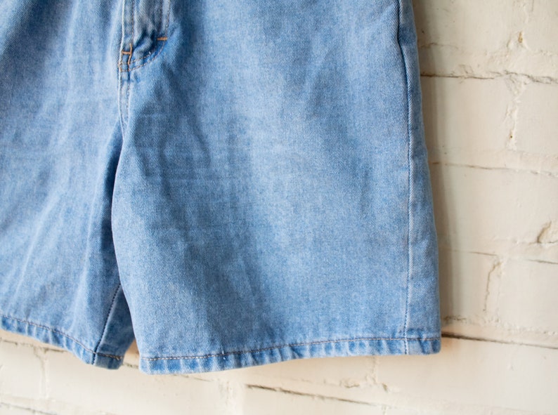 Short en jean des années 90, short en jean Union Bay, short en coton taille haute, jort vintage mi-longueur image 6