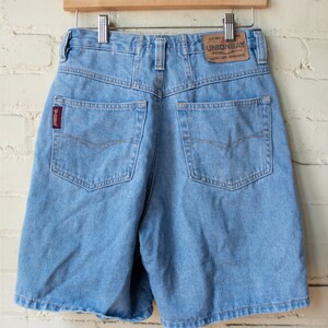 Short en jean des années 90, short en jean Union Bay, short en coton taille haute, jort vintage mi-longueur image 8