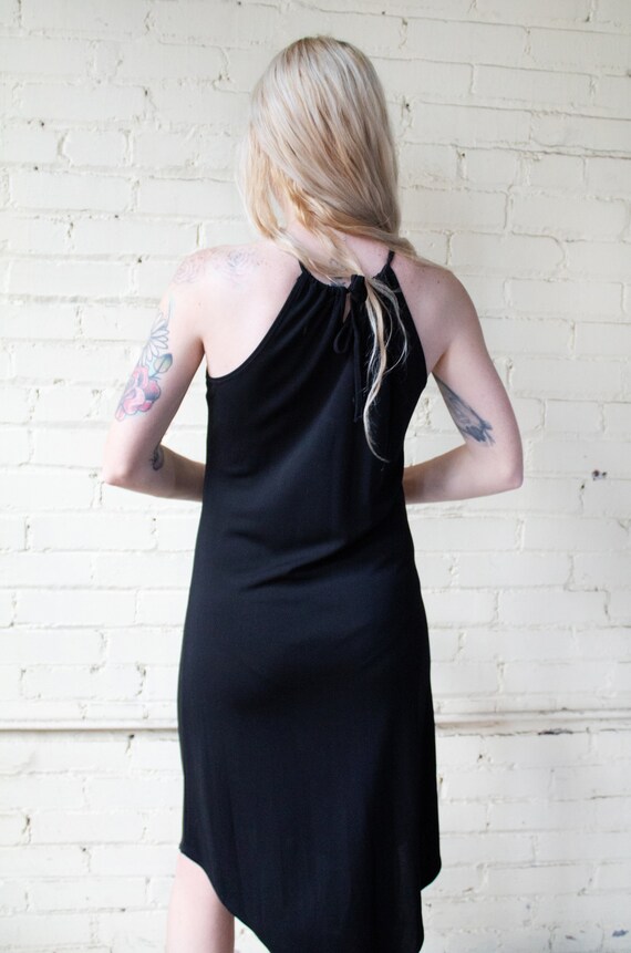 Y2k Cocktail Dress, Little Black Dress, Halter Pa… - image 4