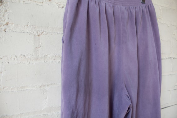 Vintage 1990s Purple Cropped Trousers - image 8