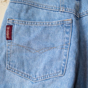 Short en jean des années 90, short en jean Union Bay, short en coton taille haute, jort vintage mi-longueur image 9
